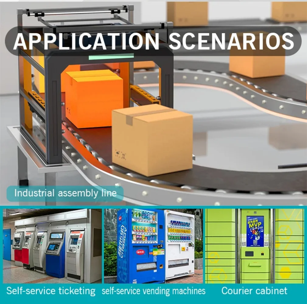 Настольный сканер штрих-кода с интерфейсом USB RS232, CMOS высокой плотности, конструкция с фиксированным креплением для сканирования 1D/2D