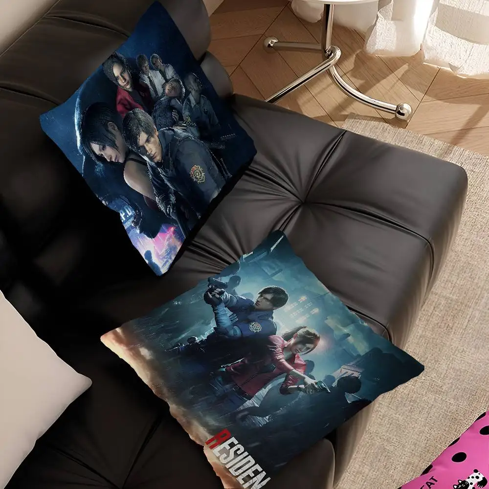 Fashion R-resident Game E-evil Maple Design Cushion Cover Happy Autumn Harvest Decor Holiday Decorati Pillow Cover