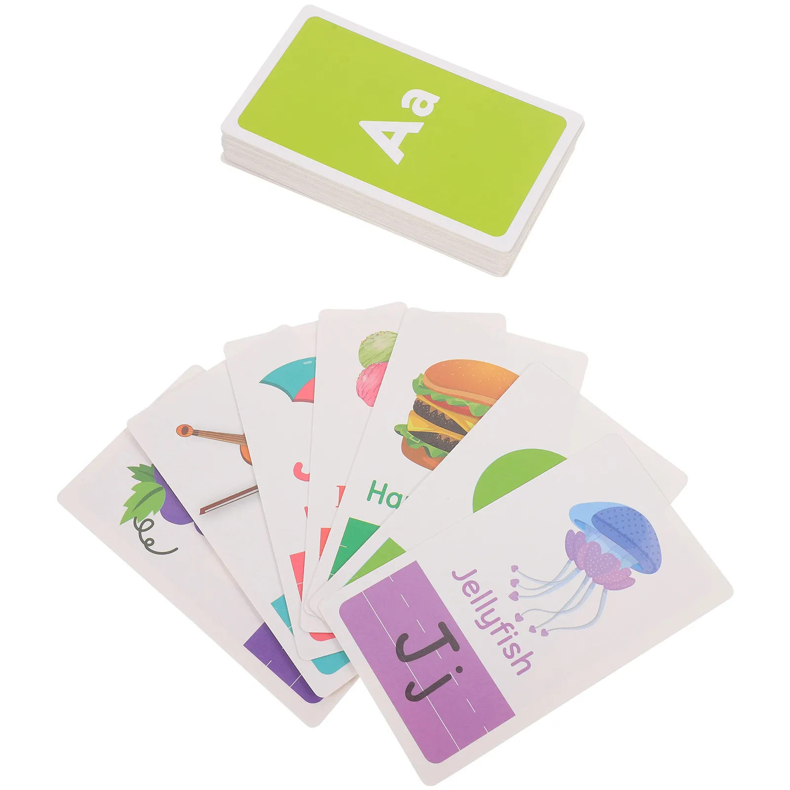 58Pcs Early Education Flash Cards for Shapes Numbers Letters Colors Cognitive Learning Tool Educational Cards for Toddlers