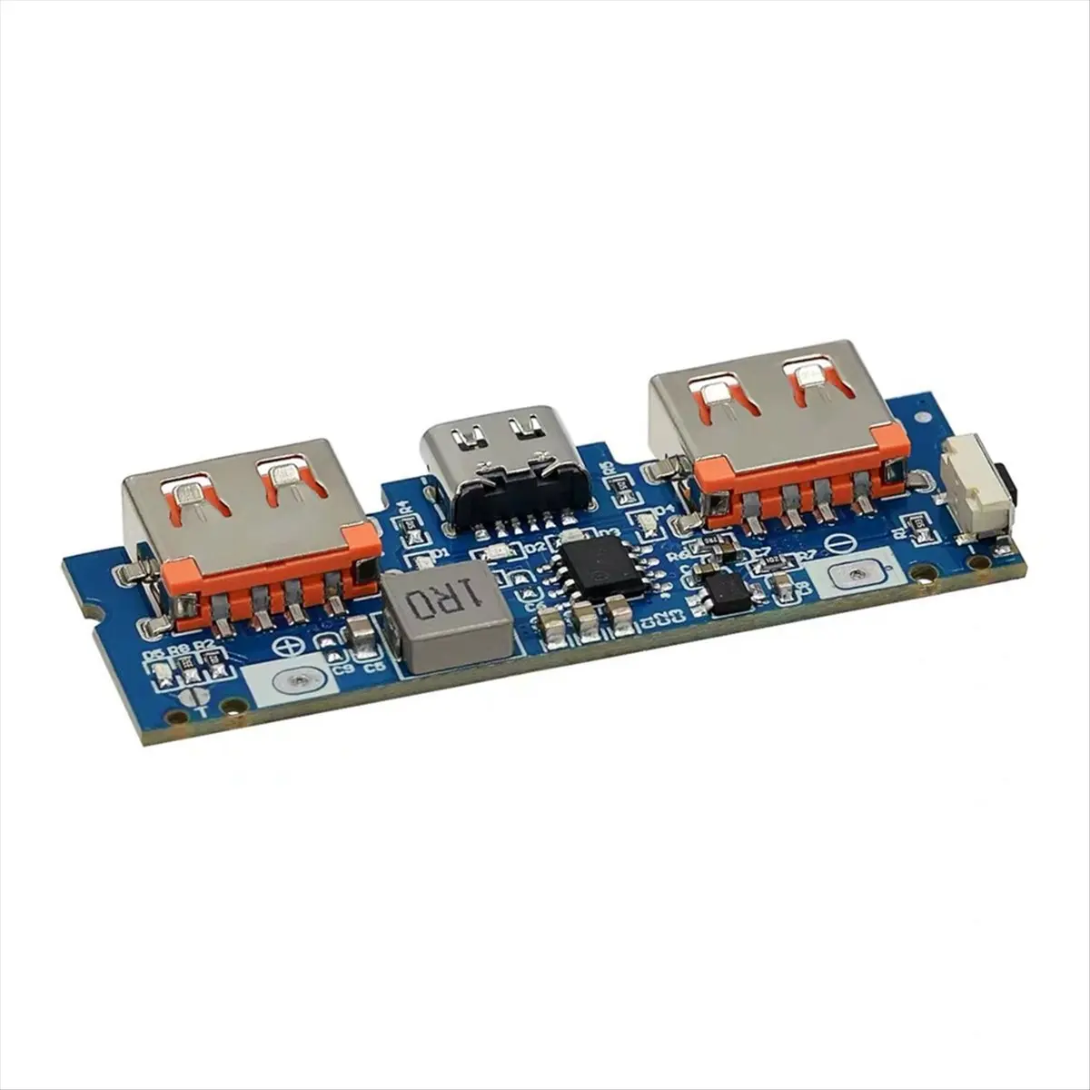 L77A Micro-USB/Type-C 5V 2.4A Dual USB 18650 Boost Battery Charger Board Mobile Power Bank Accessories for Phone DIY