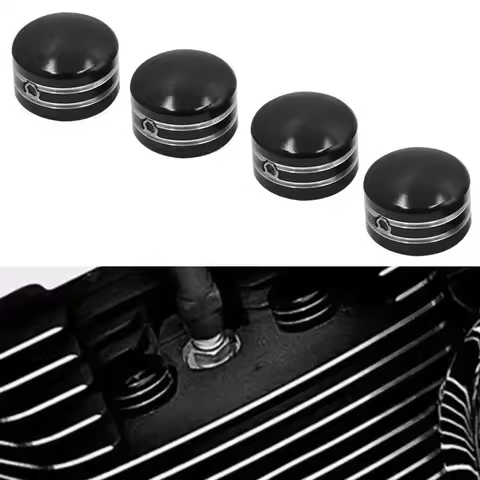 4Pcs Motorcycle Spark Plug Cover Head Bolt Caps For Harley Sportster XL 883 1200 48 Twin Cam Touring 1999-2017 Spark Plug Cover