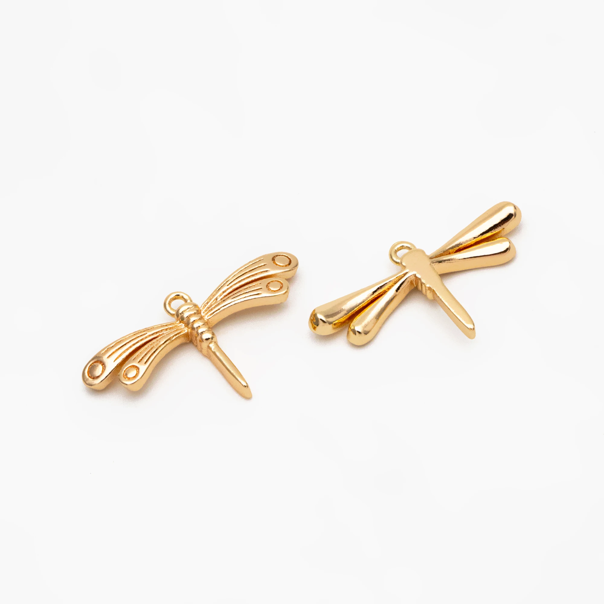 

10pcs Gold Dragonfly Charm, 18K Gold Plated Brass, Cute Dragonfly Pendants For Jewelry Making Diy Accessories (GB-4396)