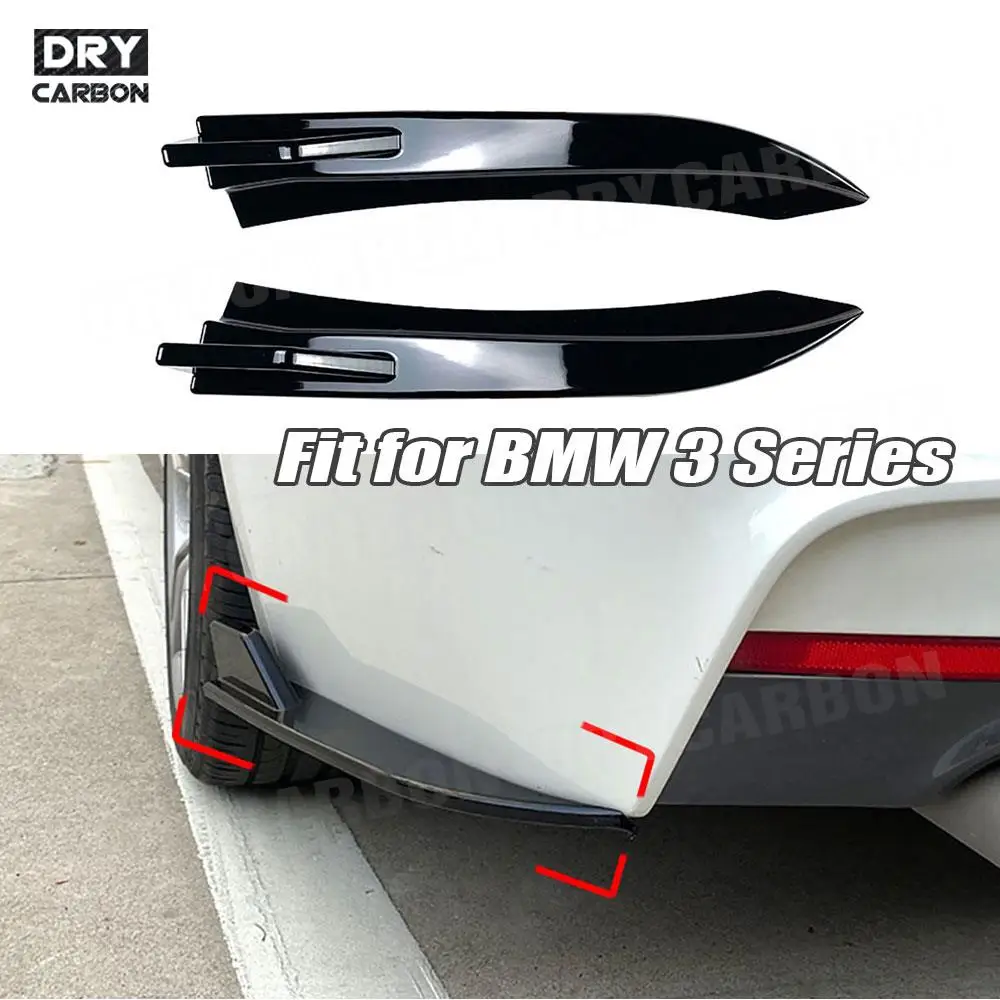 

For BMW 3 Series F30 M-Tech Sport 2013-2019 Car Styling Rear Bumper Splitters Flaps Aprons Spoiler Bodykits Accessories