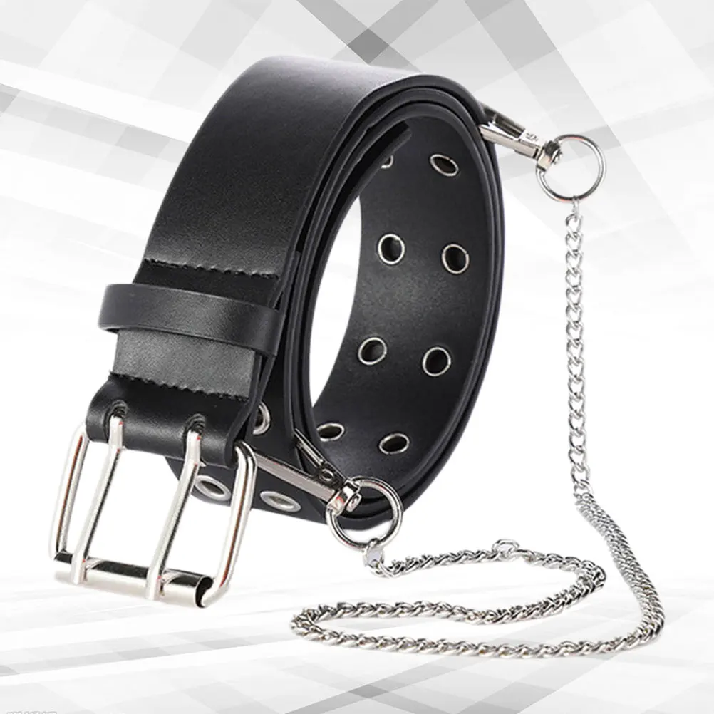 

1pc Waist For Women Punk Style Vintage Fashion Sturdy Waist Belt Women Belt For Jeans Gift Birthday Party Black
