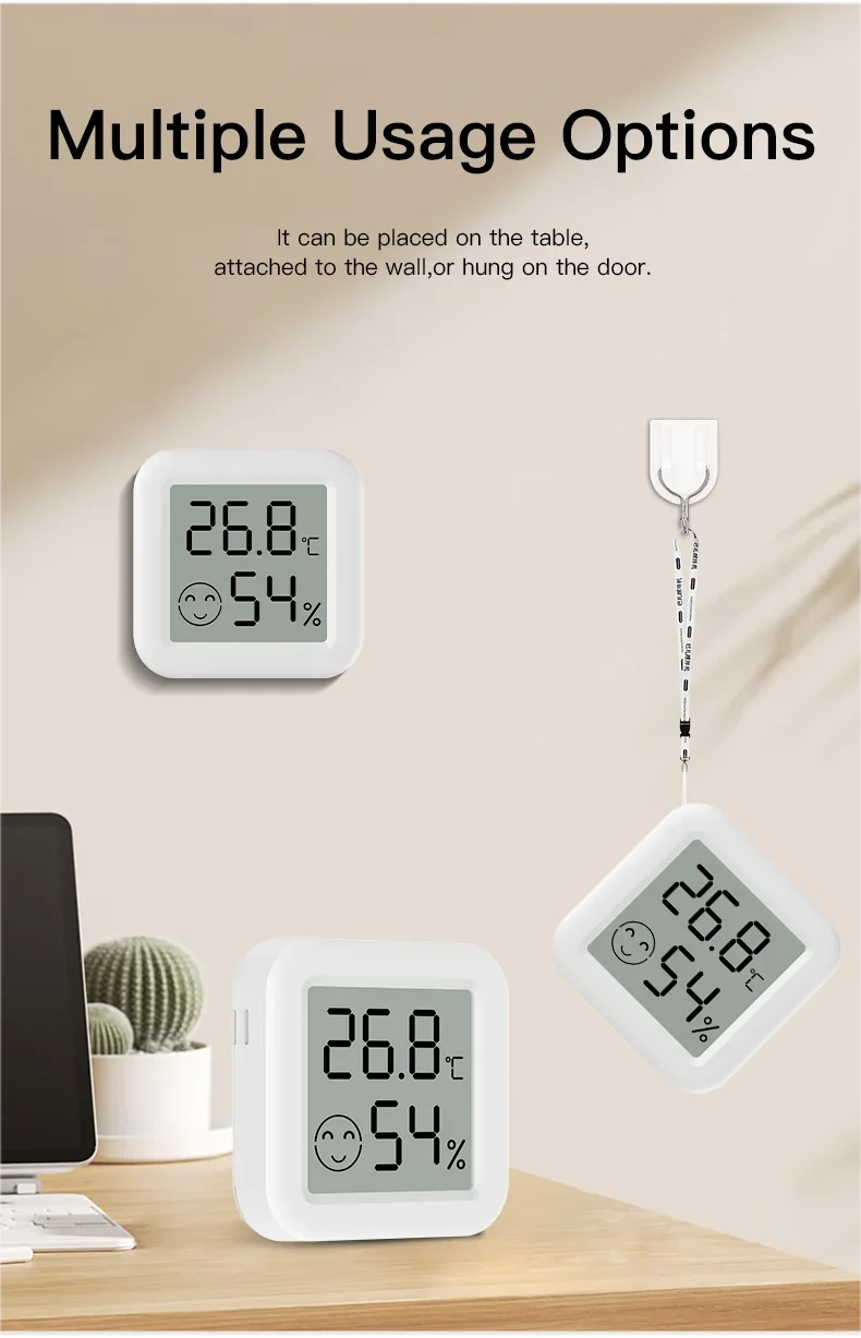 Zigbee Mini Temperatur- und Feuchtigkeitssensor / Intelligentes Thermometer – Unterstützt SmartLife, Yandex und Alexa – Detail 10