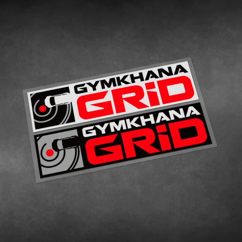 

Gymkhana Grid Motorcycle Car Stickers Racing Car Body Modification Decals Windshield Triangular Window Bumper Reflective Sticker