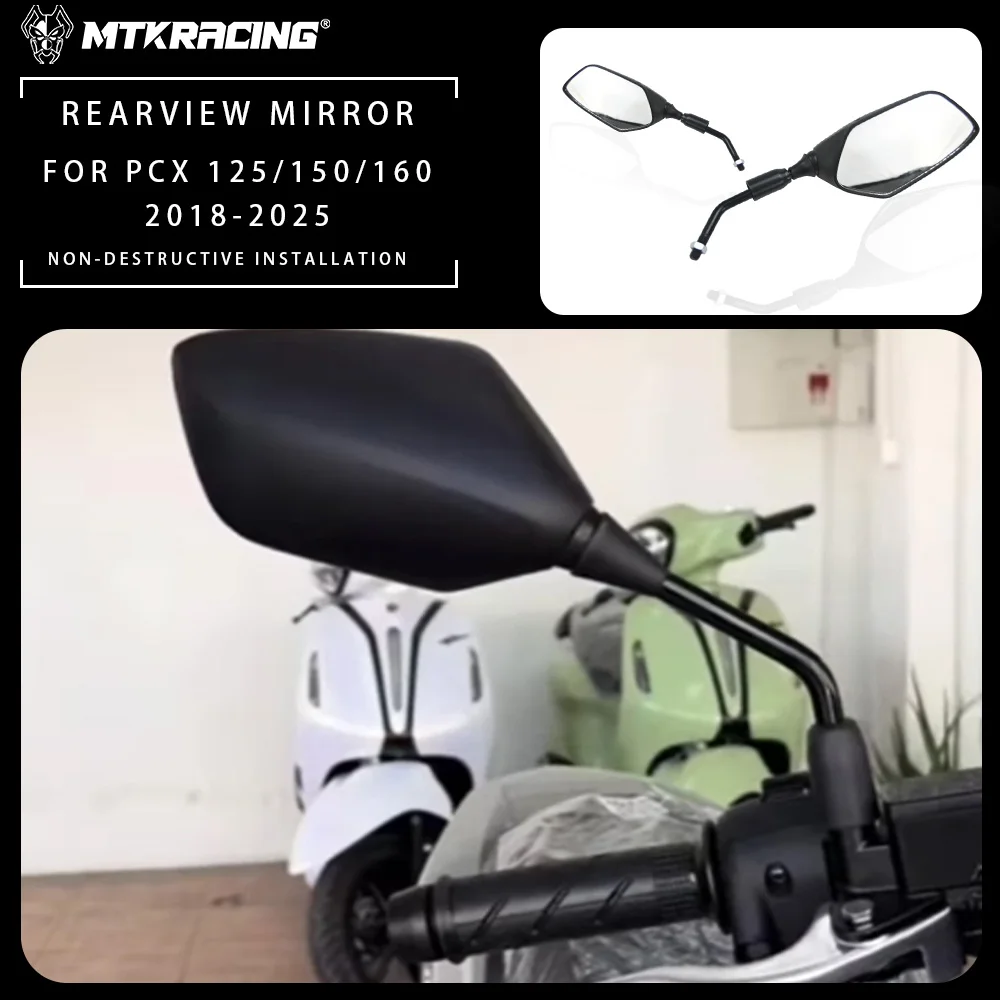 

For HONDA PCX 150 /PCX 160 /PCX 125 2018-2025 Motorcycle Left And Right Rearview Mirrors Side Mirror