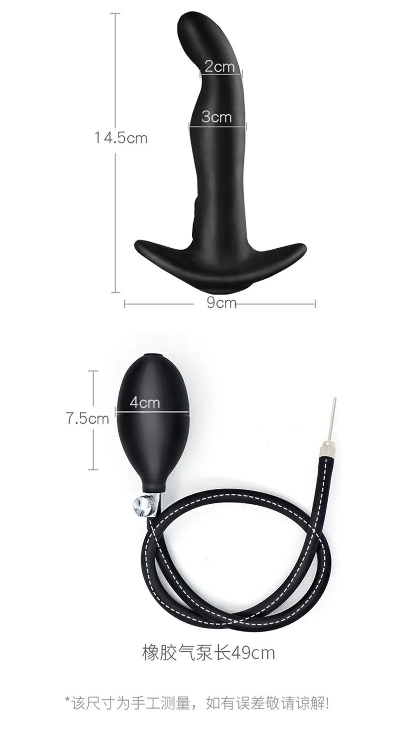 Imagem -06 - Wetips Preto Silicone Inflável Enema Plug Douche Anal Expansor Lavado Buttplug Rectal Enema Chuveiro Anal Enemas Limpo