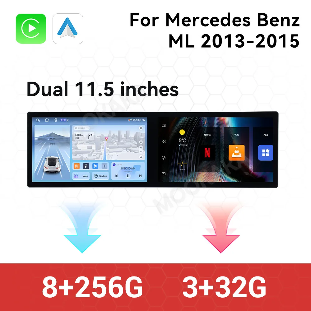 

Touch Screen Car Radio For Mercedes-Benz ML 2013-2015 Android GPS Automotive Multimedia Auto Radio Stereo Receiver Head Unit