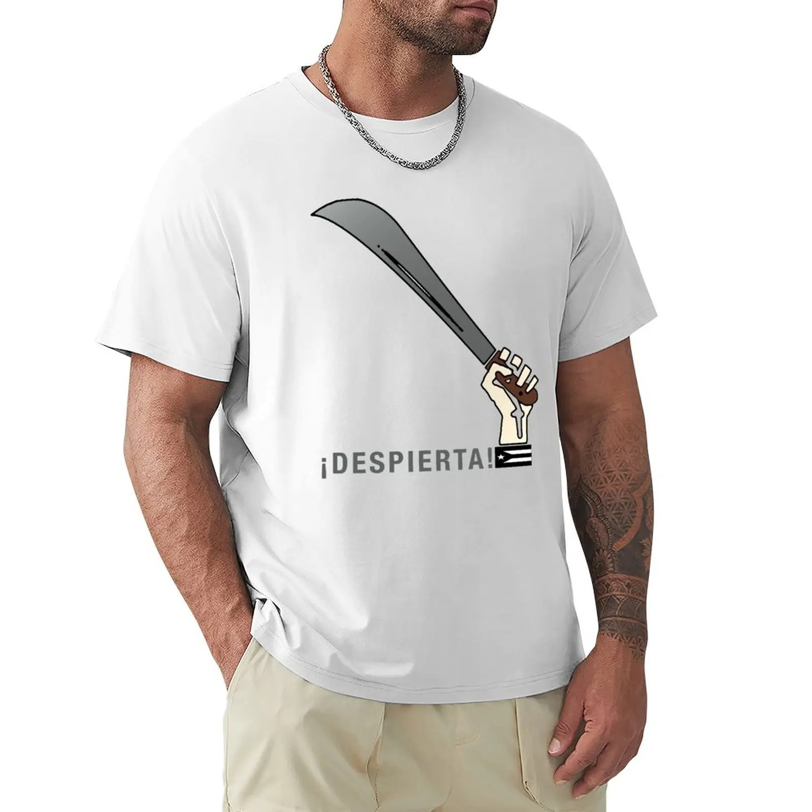 Despierta machete fist T-Shirt shirts graphic tees Short sleeve tee customs design your own plain t shirts for men graphic