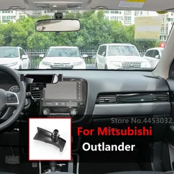 Car Mobile Phone Holder For Mitsubishi Outlander 2022 - 2016 Mounts Bracket Stand Rotatable Support Accessories 3 Colors