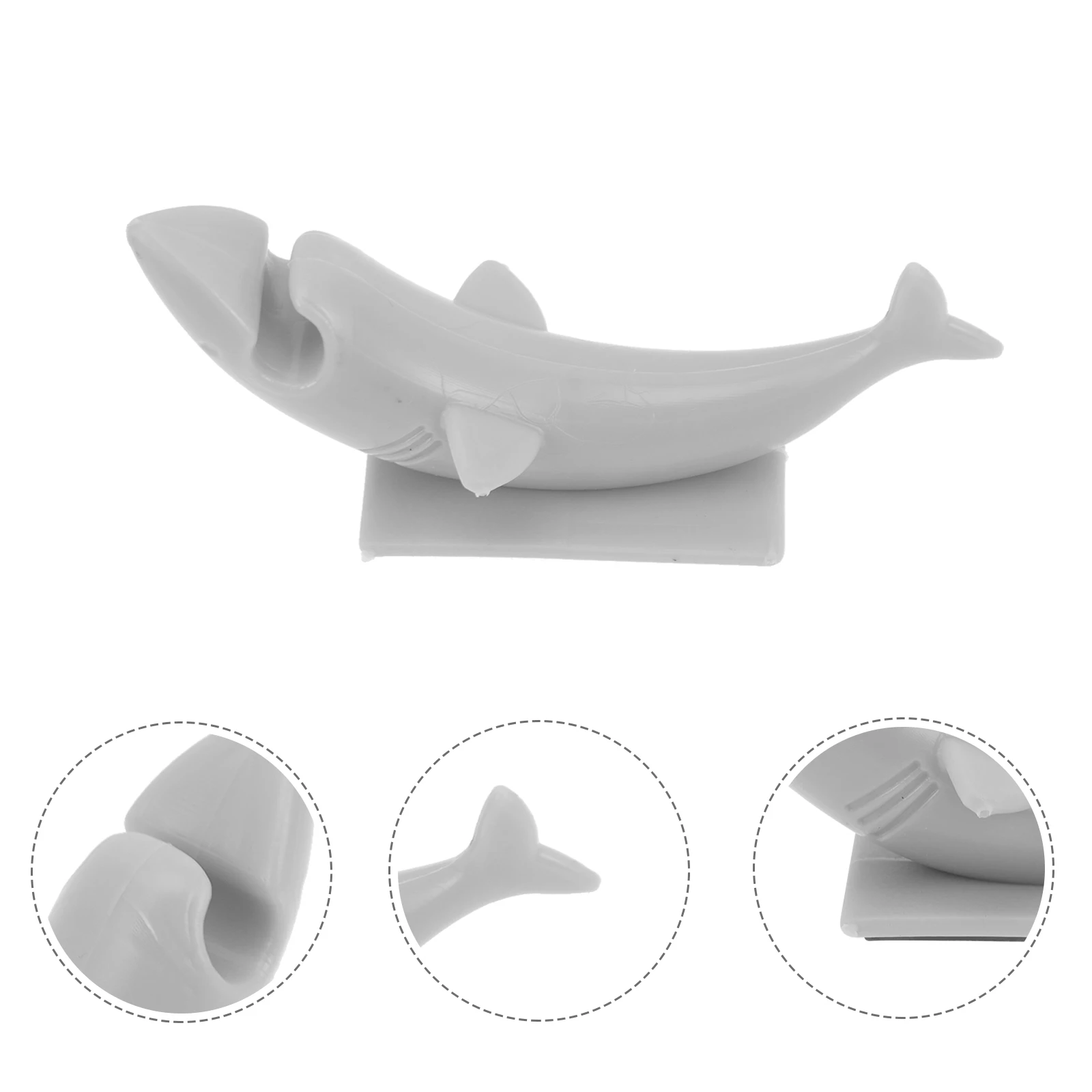 

1pc Cable Winder Wire Organizer Cord Holder Cord Management Stretchable Rotating Cable Clip Wall Sticker Animal Shape Silicone