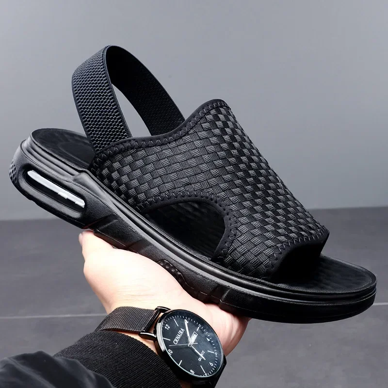 

FZNYL Air-Cushion Damping Sandals Men 2022 Fashion Summer Beach Sandal Comfortable Breathable Mesh Outdoor Travel Casual Shoes