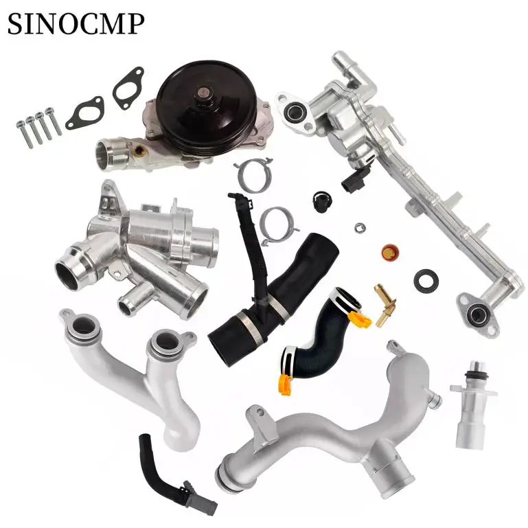 Cooling System Replace Upgrade Kit For Jaguar Land Rover 5.0 Supercharged Engine LR010801 LR028136 LR049990 LR045239 LR092992  ﻿