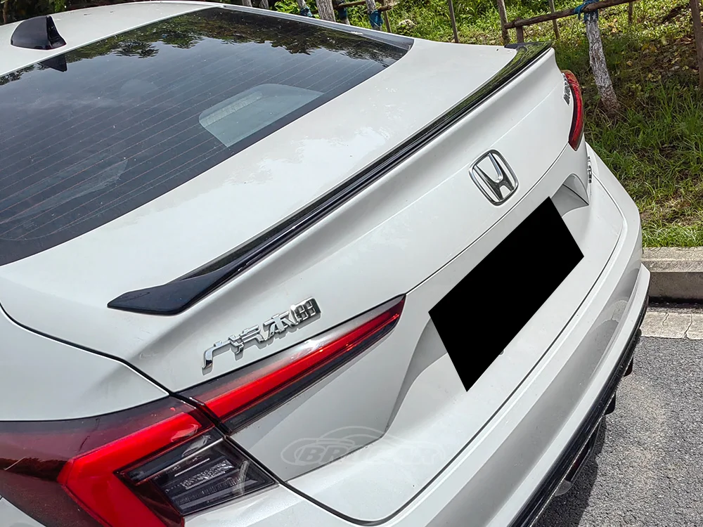 For 2021 2022 2023 Honda Integra Spoiler Original Style High Quality ABS Plastic Unpainted Rear Spoiler Trunk Boot Wing Spoiler