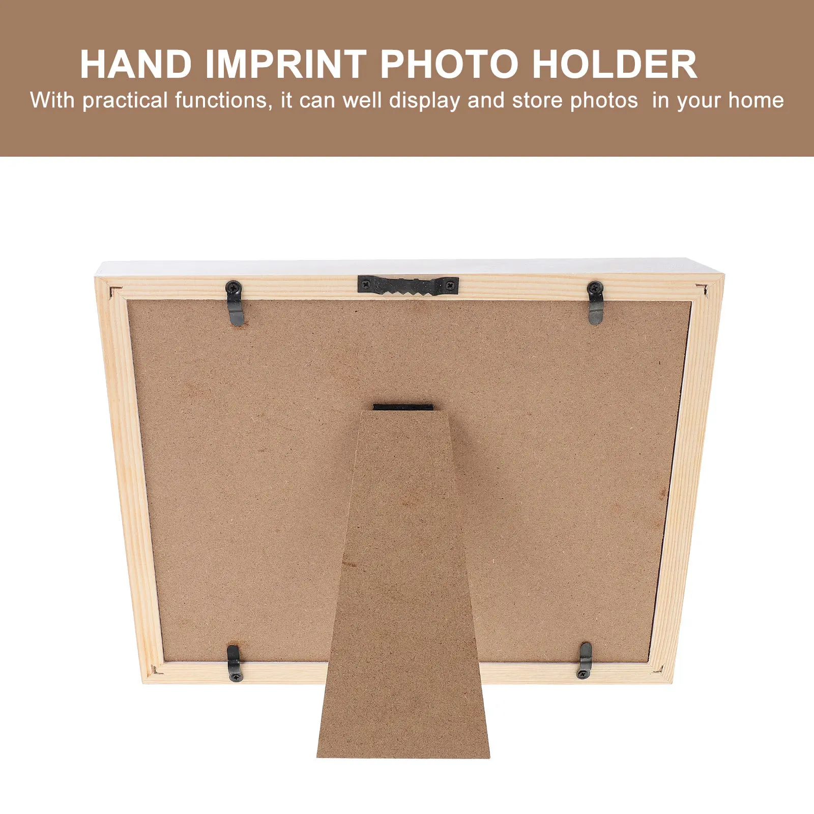 

1 set 1 Set Hand Imprint Mud Photo Frame Kit Creative Diy Picture Display Holder For Home Office Decor Desktop Photo Container