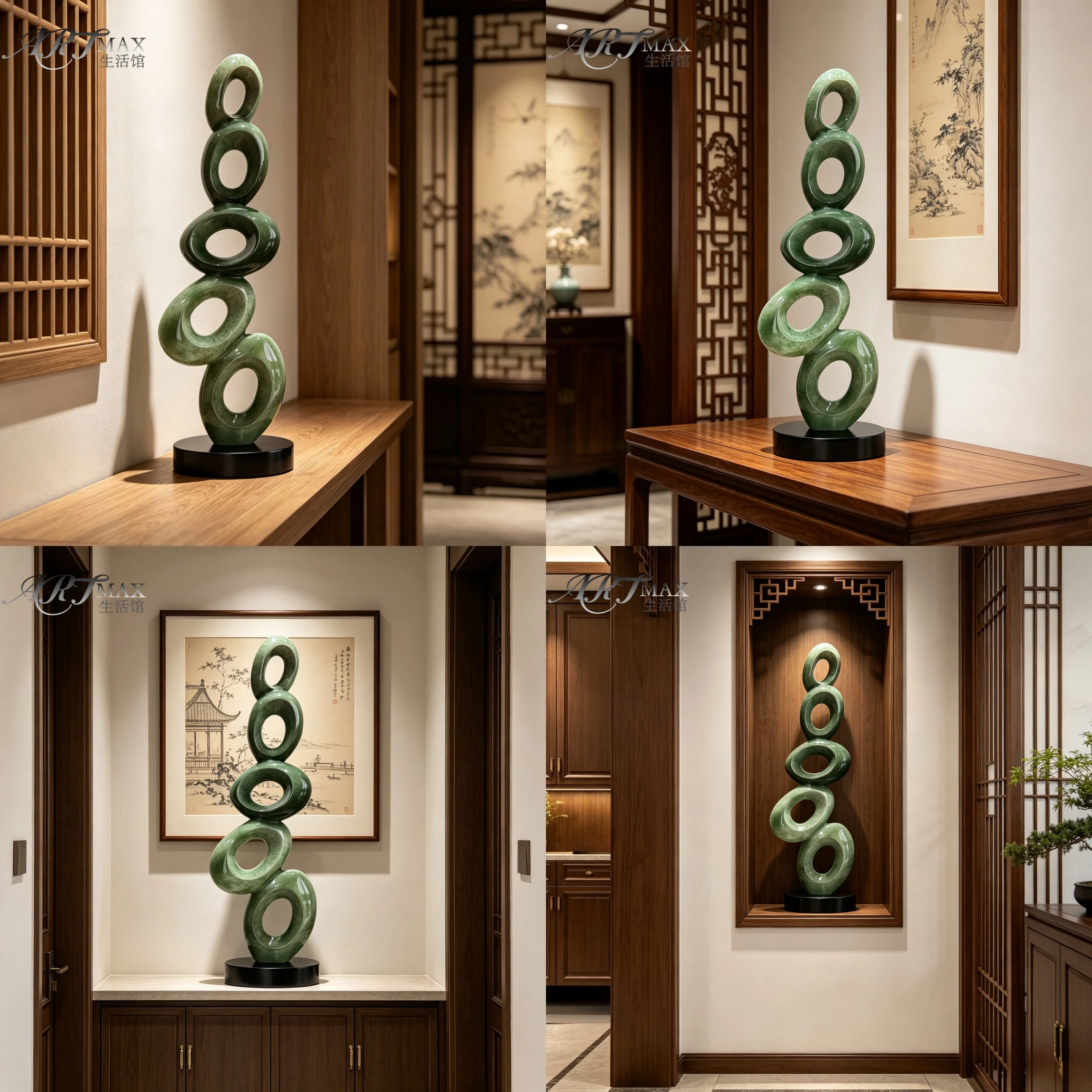 Creative Abstract Sculpture Art Decor for Living Room Entrance Hall Minimalist Modern Home Ornament