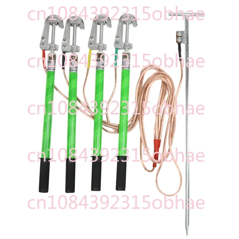 JDX-WS 0.4KV Low Voltage Outdoor Hook Spiral Compression Grounding Wire Monkey Head Grounding Rod 400v Grounding Wire