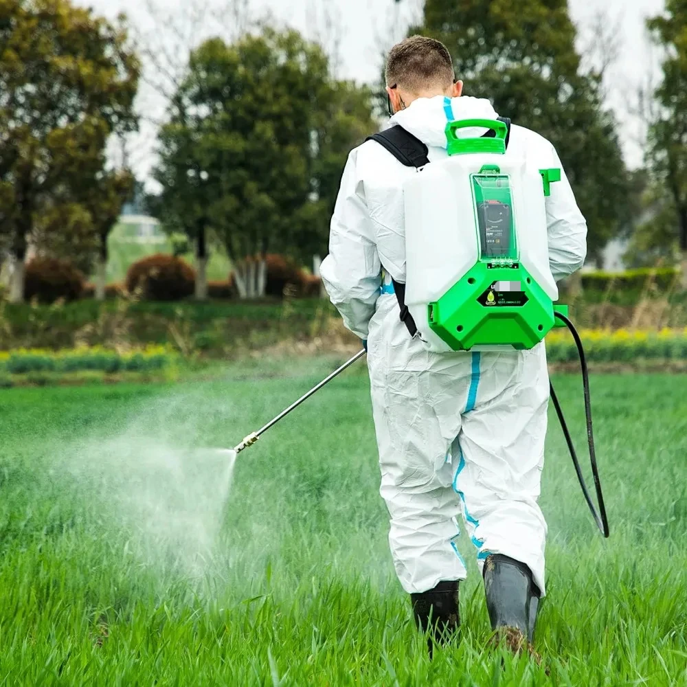 Backpack Sprayer 4 Gallon, 2.6Ah- Lithium Battery Powered for Weeding, Spraying, Cleaning