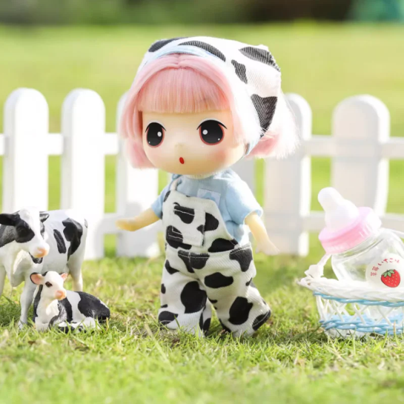 Ddung Cow Series Costume Doll Kawaii Ornaments Figurines Home Decor Desktop Model Dolls Gilrs Gift Model Toys Girl Gift