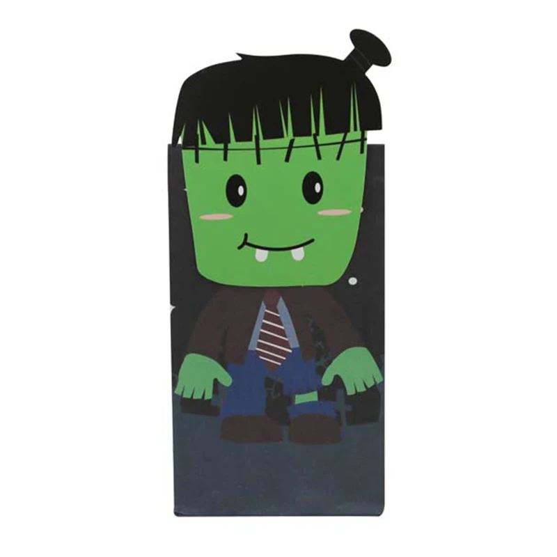 12/24Pcs Halloween Thema Papier Geschenk Tasche Für Süße Spinne Katze Bevorzugung Öl Beweis Lebensmittel Geschenk Verpackung Einkaufstaschen party Dekoration – Detail 11