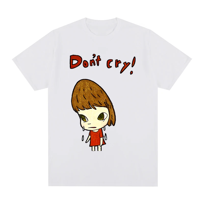 Yoshitomo Nara don't cry Vintage Streetwear Hip Hop Men T shirt New TEE TSHIRT Womens