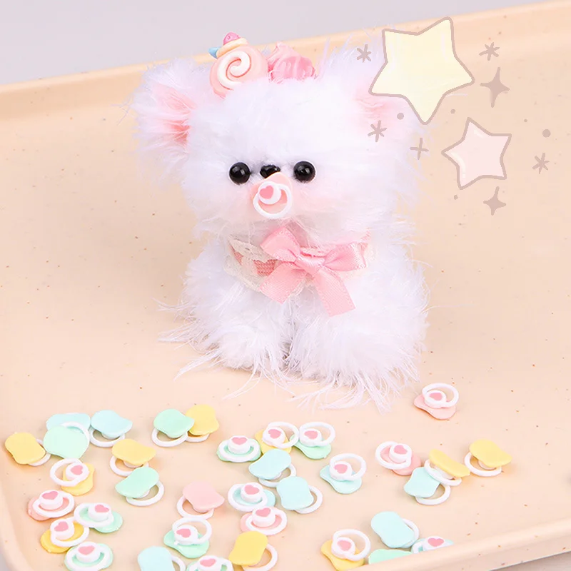 5 piezas de muñeca en miniatura encantadora, chupete, pezones simulados para muñeca, suministros para jugar a las casitas, accesorios de juguete para niños