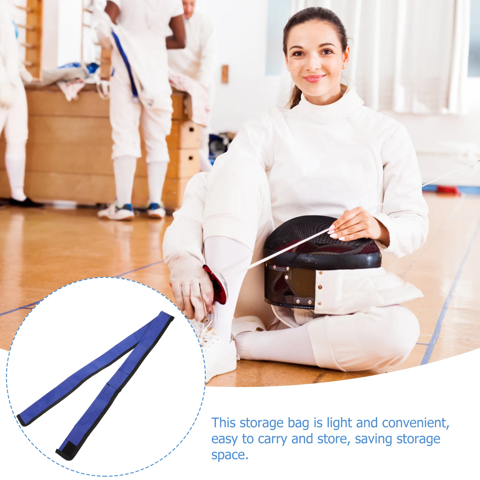 

Fencing Sword Bag Canvas Material Lightweight Reusable Storage Supply Multi-function Pouch Foil Epee Sabre Martial Arts