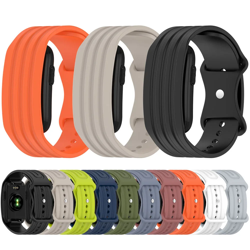 For Garmin CIRQA Smart Band Watchband Hidden Buckle Wristband High Quality Durable Silicone Strap For Garmin CIRQA