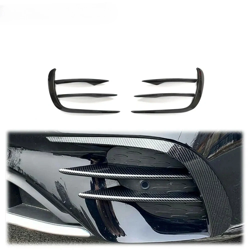 

Fits for Benz W213 Sport E300 2020-21 Dry Carbon Front Bumper Splitter Fins 6PCS