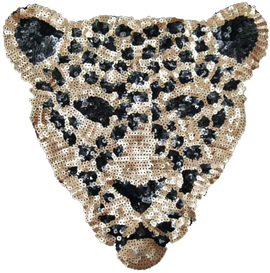 Animal Tiger Embroidery Applique Patch Fabric Sew On Patches For Clothing Coat DIY Sewing Repair Accessories