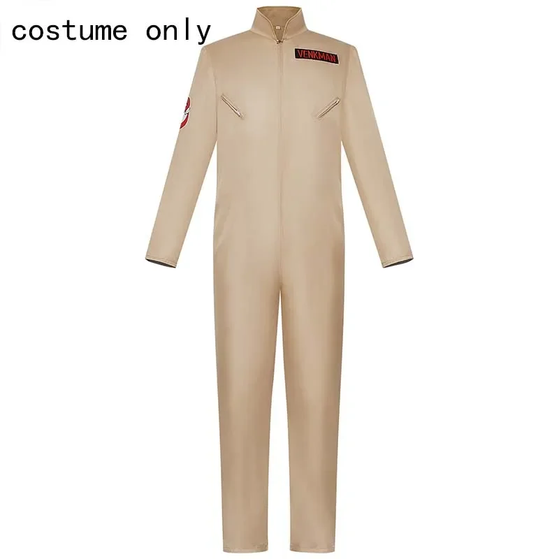 Ghost Buster Cosplay Costume for Adult&Kids Classic Venkman Gary Grooberson Ghost Hunt Jumpsuit Halloween Carnival Suit*.1