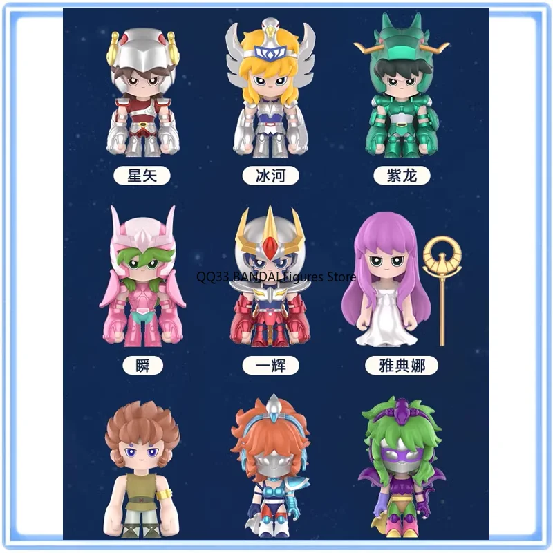 Original Saint Seiya Athena KIKI Marin Shaina Hyoga Knights of The Zodiae Action Figure Desktop Ornaments Model KIDS Gift