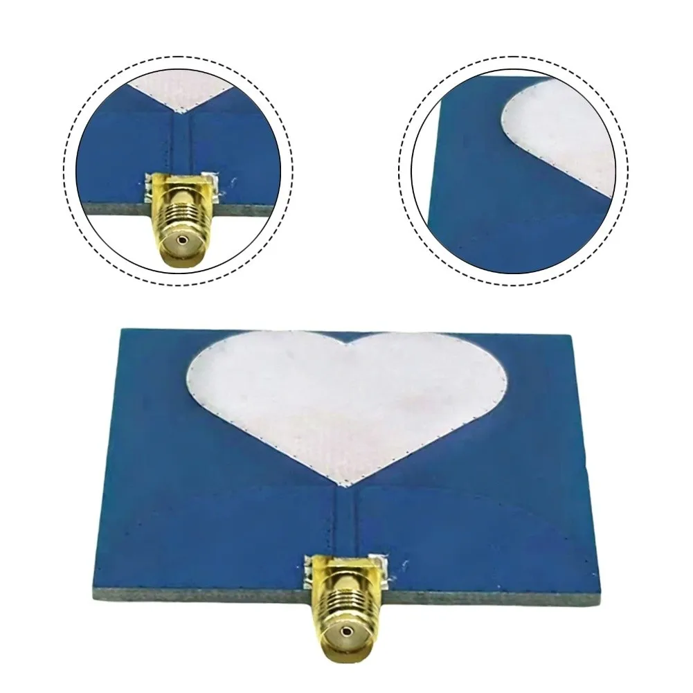 For UWB Antenna for 2.3GHz 9.6GHz Frequency Range For SMA Female Connector 50W Avg Power Compact Size 50x50mm Blue Housing