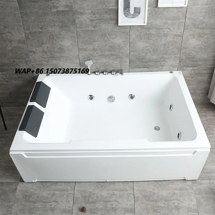 

Best Price for Modern Rectangular Indoor Spa Built-in Whirlpool Massage Bathtub for Couples 2-Person for Embedded for