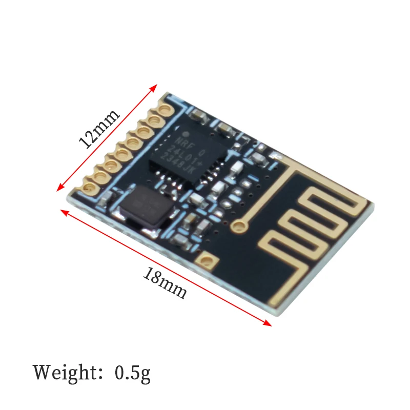 WAVGAT 5-10PCS NRF24l01+ 2.4GHz Wireless Module Mini Version Power enhanced version SMD  Component Kit