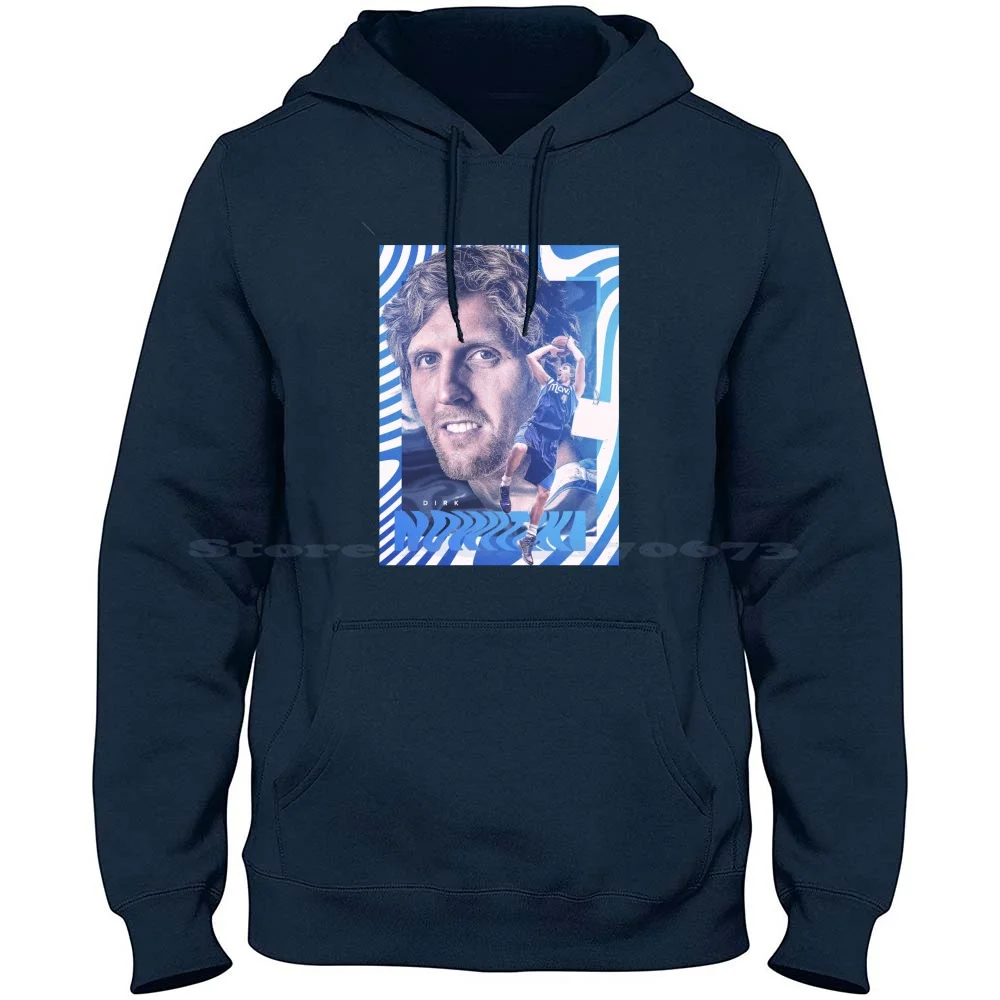 

Баскетбольные обои для забавных мужчин, 100% хлопок, толстовка с капюшоном Dirk Nowitzki Mavs