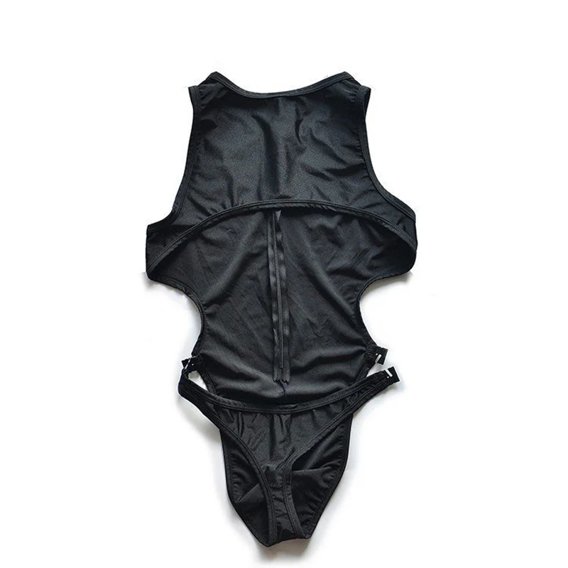 Ropa interior Sexy Gay para hombre, Tanga con cremallera, lencería Sexy, suspensorio de tentación