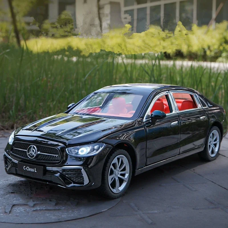 

1/24 C260 L C-Class Alloy Car Model Diecasts Metal Toy Vehicles Car Model Simulation Sound and Light Collection Childrens Gifts