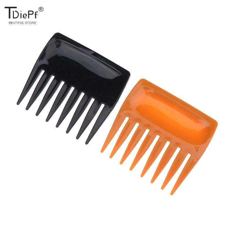 Peigne à dents larges en plastique, peignes à dents super larges, peignes à barbe sans niveaux, petite brosse à cheveux, outil de coiffure, 1PC