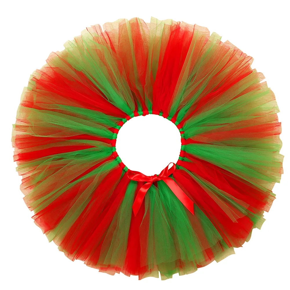 Рождественская юбка-пачка эльфа для девочек, костюм зеленого и красного цвета, детские пачки, пышная фатиновая юбка принцессы для маленьких девочек, наряд с повязкой на голову Рождественская юбка-пачка эльфа для девочек, костюм зеленого и красного цвета, детские пачки, пышная фатиновая юбка принцессы для маленьких девочек, наряд с повязкой на голову