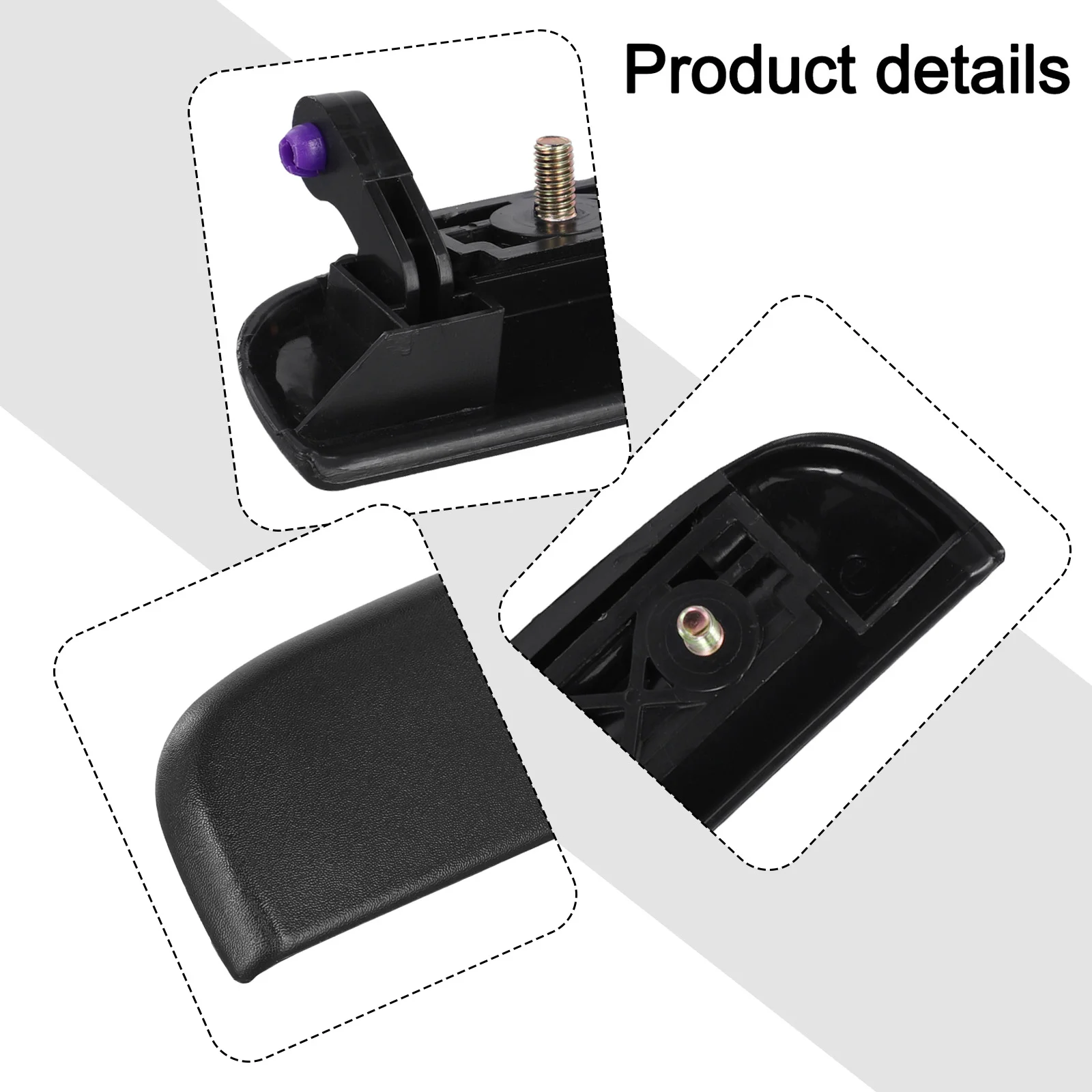 Outside Door Handles Front Rear Door Handles Car Repair As Shown Sturdy Design Direct Replacement Part User-friendly Switch