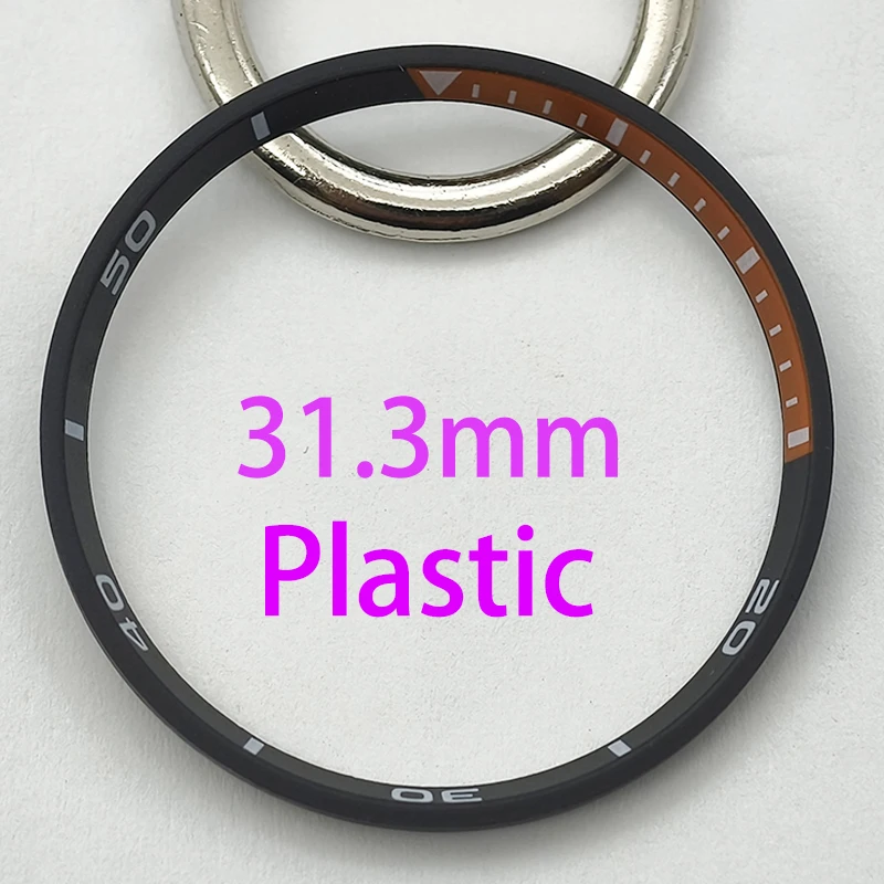 Dia 31.3mm Chapter Ring Fits 6105 6309 Turtle Captain Willard Samurai Diving Watch Case NH35 NH36 Movement Watch Refit Part