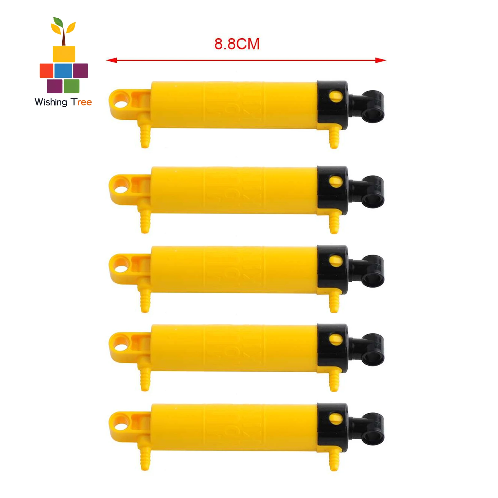 

5 шт. пневматический цилиндр Mold King 2*11 V2 19478 для грузовика 42043/42009 MOC технические строительные кирпичи