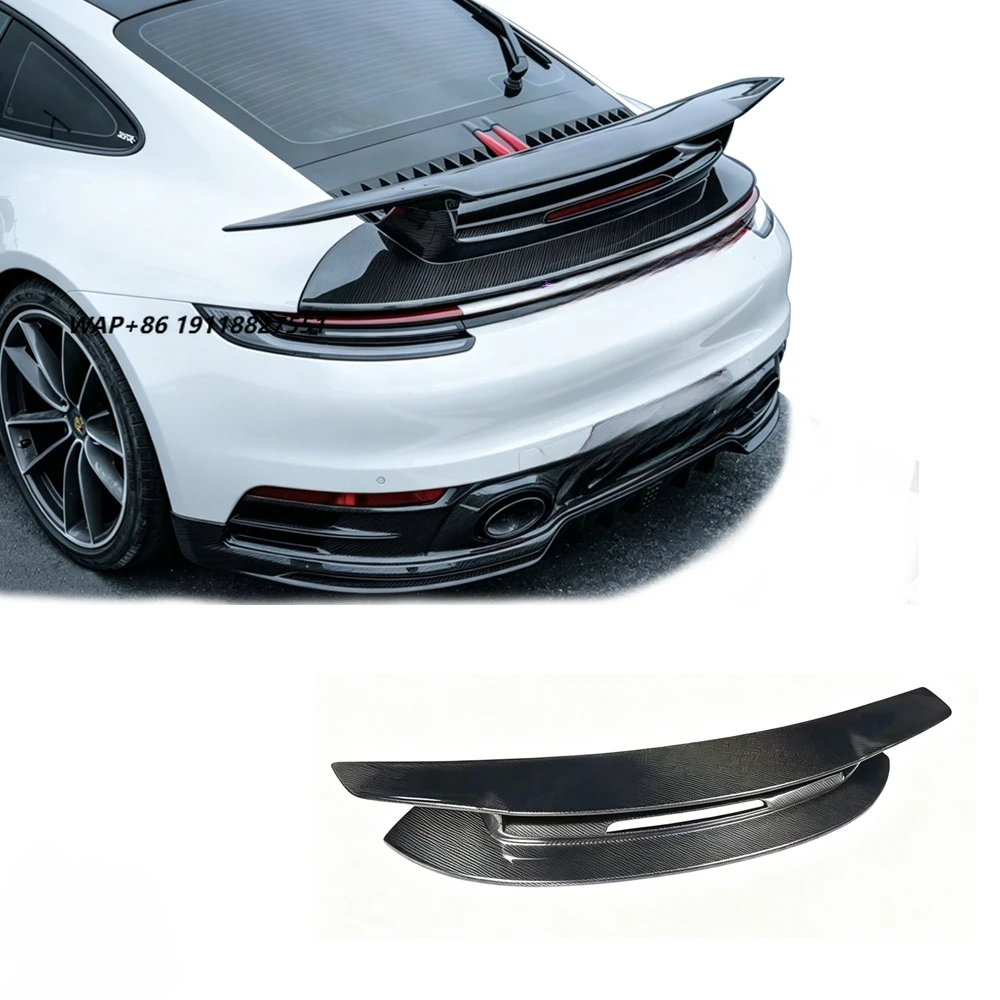 Carbone SD Style Car Accessories Auto Performance Parts Body Kit Upgrade Dry Carbon Fiber Rear Spoiler for 911 992