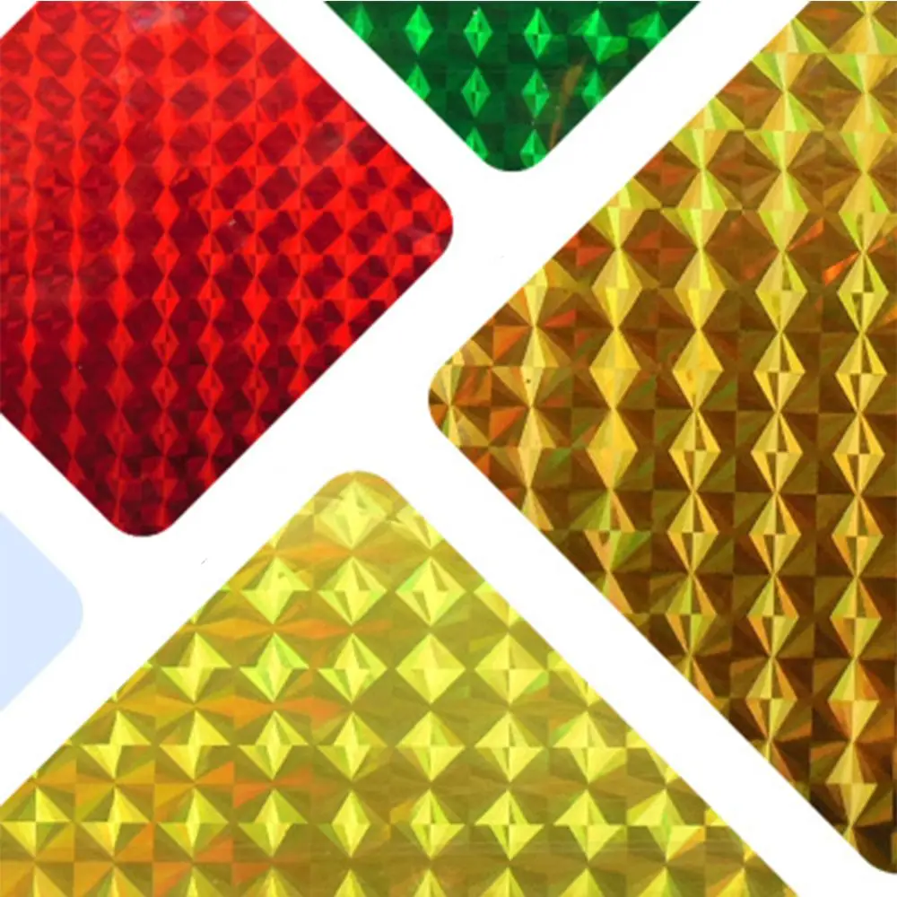 Artificial  7.5*10cm 20 colors Holographic Adhesive Film Change Color Sticker Fishing Lure Flash Tape Fly Tying Material