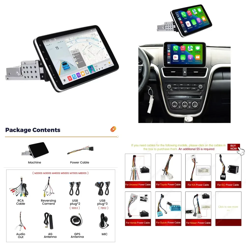 【2026 Precision Made】 MEKEDE MS Car-play Navigation IPS Screen 8+256G Android Multimedia Player Audio DSP RDS for 9/10