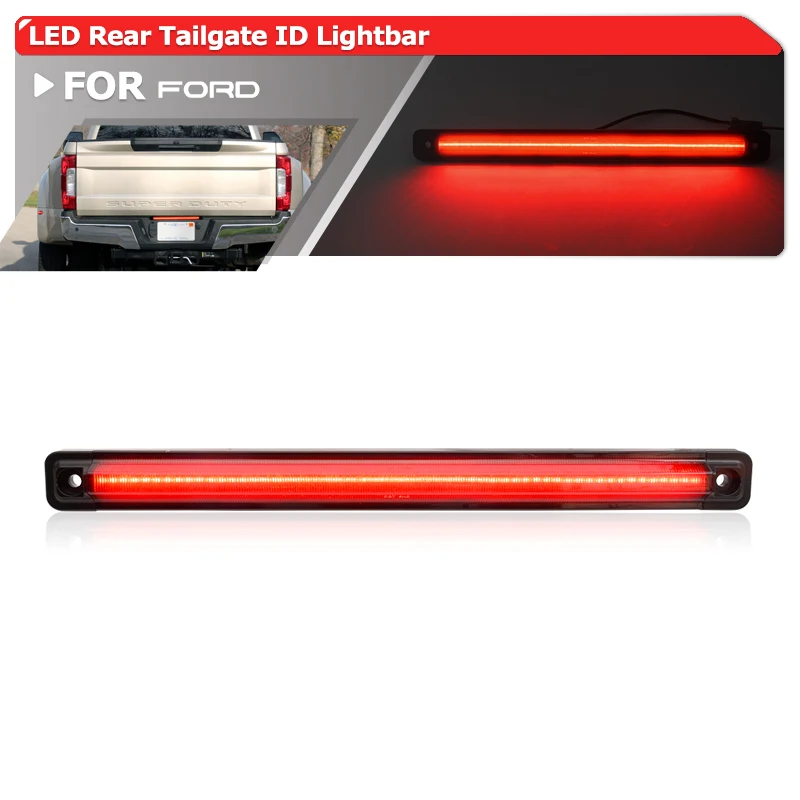 

Smoked Led Rear Truck Tailgate Running Light Bar For Ford F-Series Super Duty Gen4 P558 2017-2022 F-250 F-350 F-450 F-550 DOT