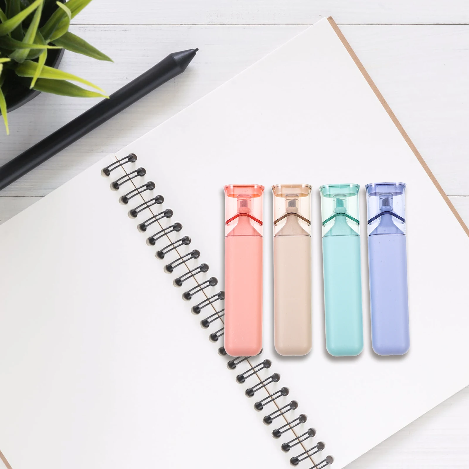 

8pcs Highlighter Pens Vibrant Fluorescent Markers Colorful Writing Office Study Stationery Supplies for Students Teachers Clerks