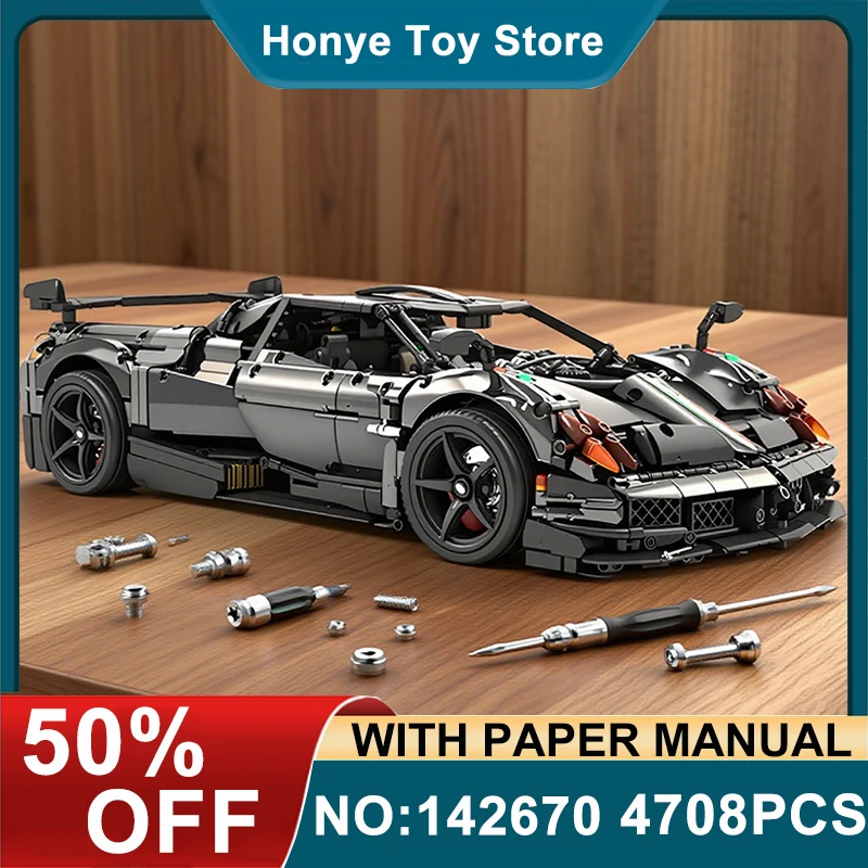 

Коллекционный MOC-142670 Технический 1:8 Спортивный автомобиль Строительные блоки Модель Суперкар Кирпичи Сборка Игрушечный стол Орна Рождественские подарки Дети